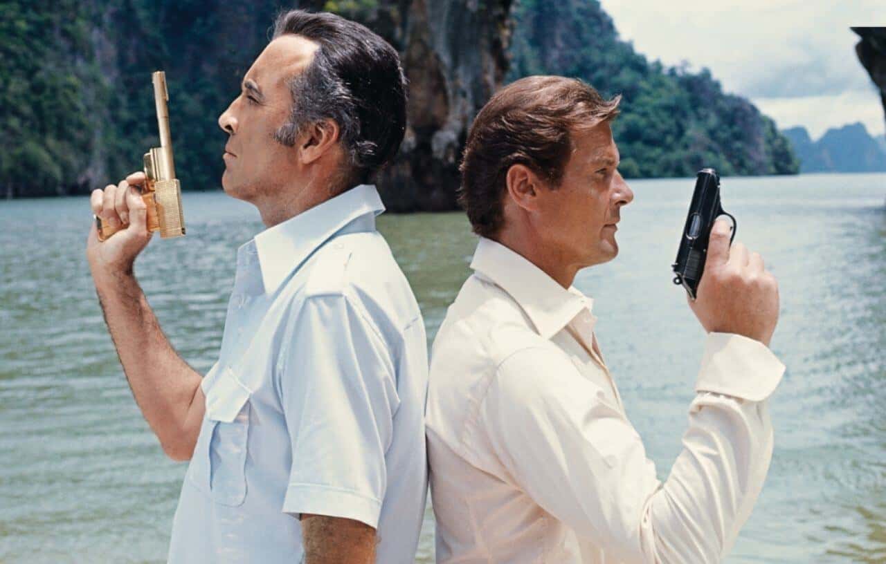 Man with the Golden Gun movie scene at James Bond Island with Andaman Sea in the background