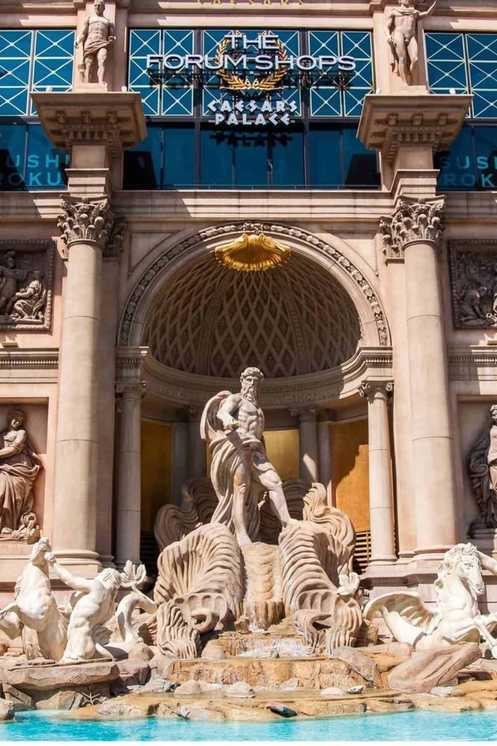 Trevi Fountain at the Forum Shoppes in Caesars Palace in Las Vegas