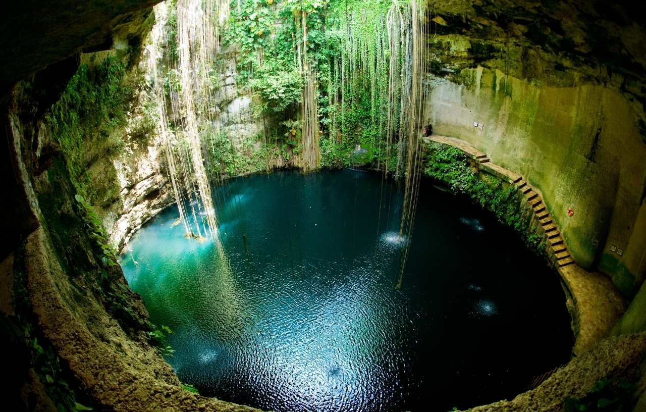 Cenote visit during Cancun Mexico vacation