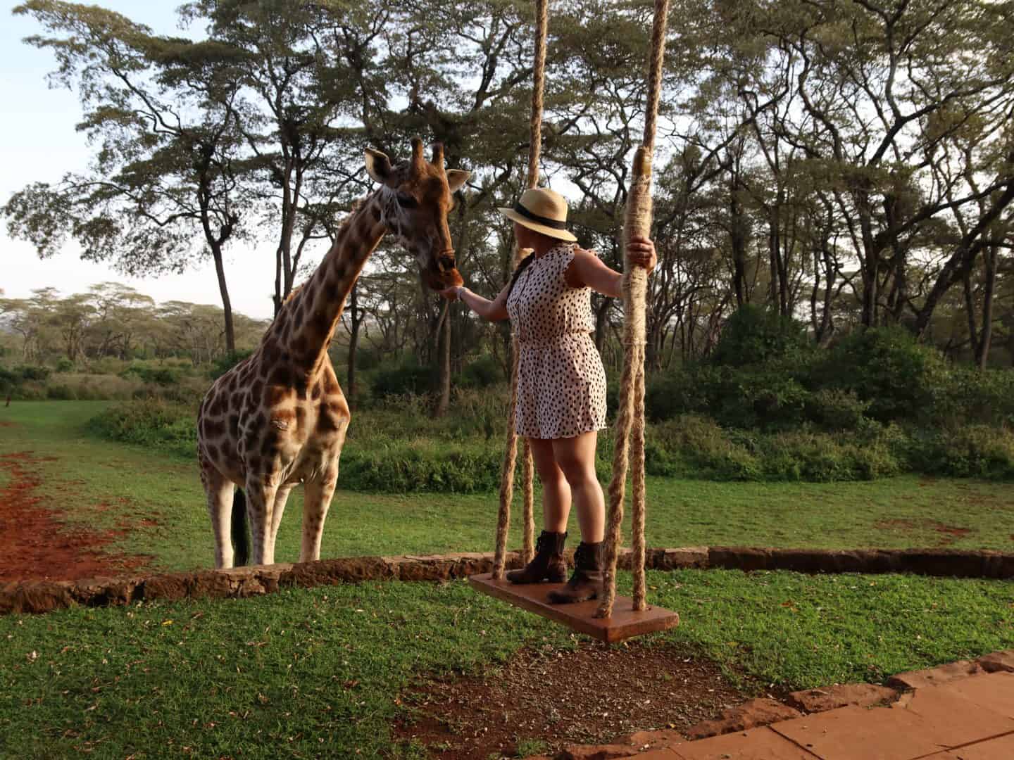 Meet Sophie Uncharted, Sophie at Giraffe Manor in Kenya